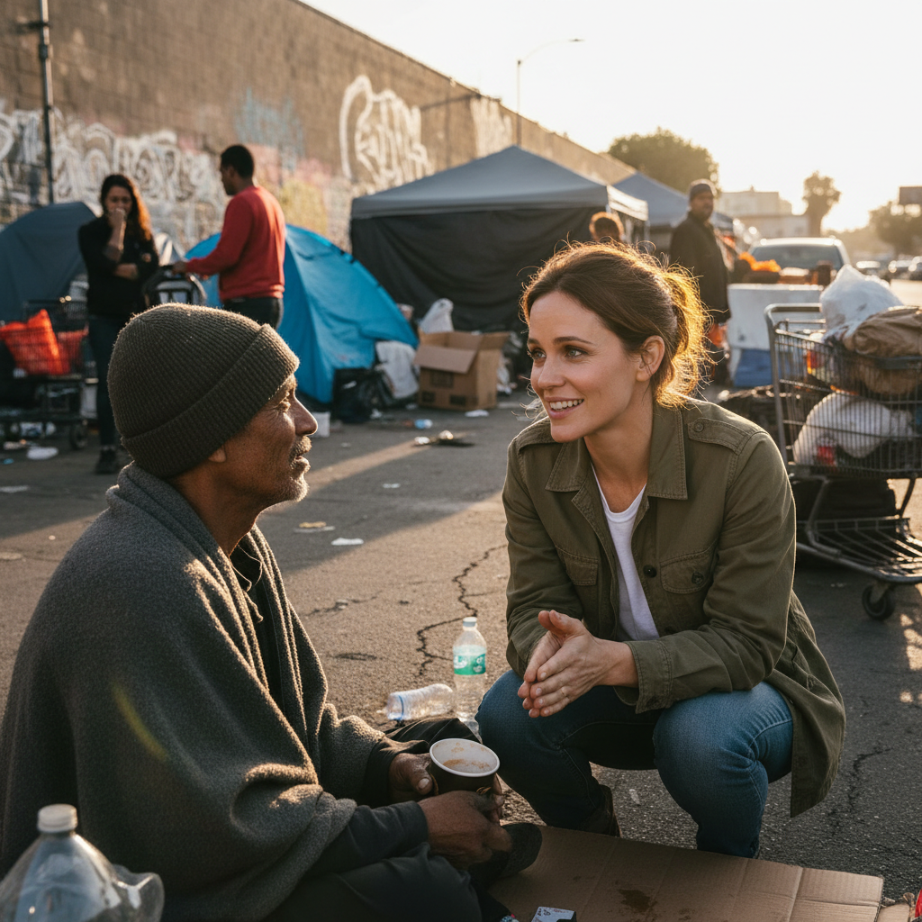Jen Garner's Thanksgiving: Dignity & Love on Skid Row