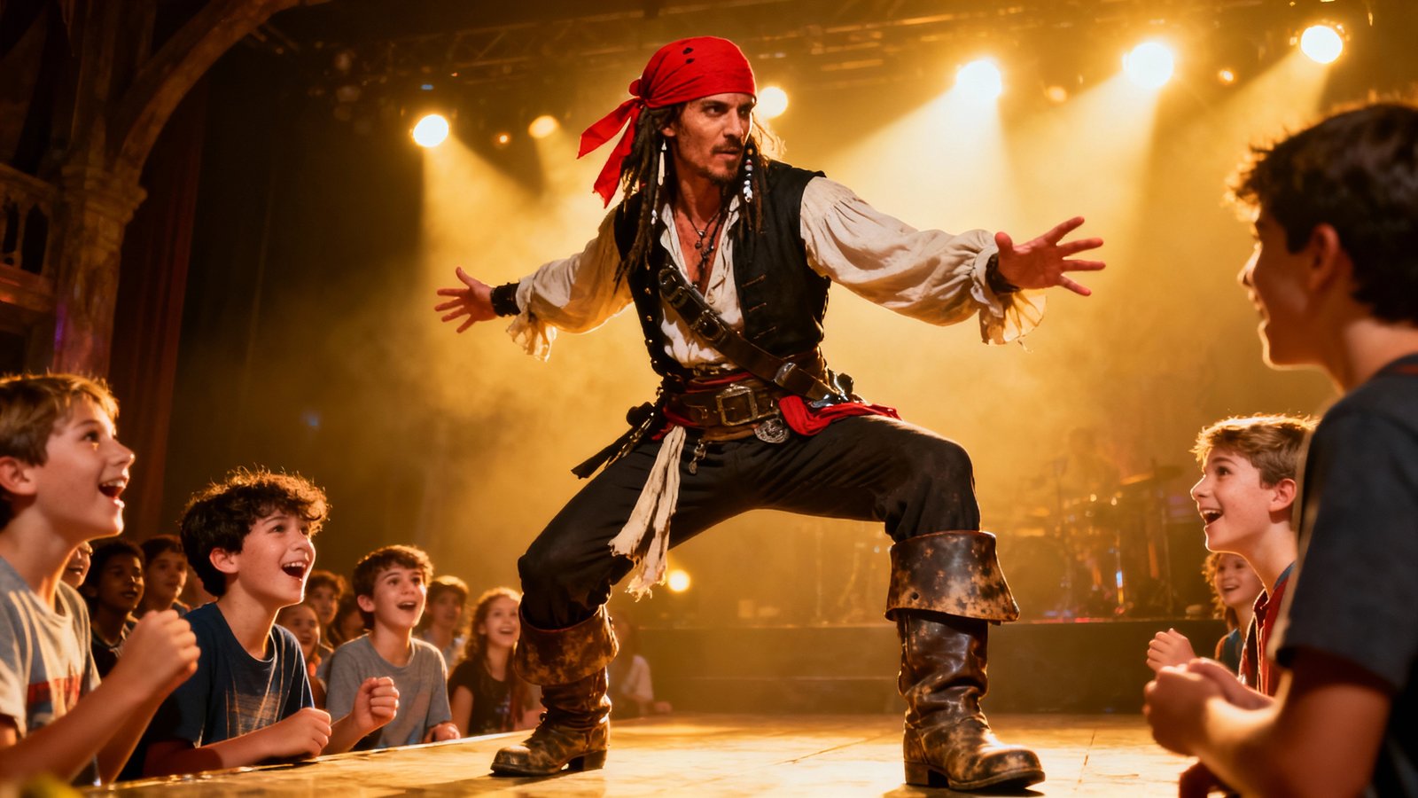 Pirate Performer Steals Thanksgiving!