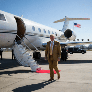 Trump’s Travel Rx: Ditch PJs, Fly Like Gold!