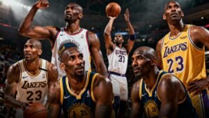 Berikut adalah daftar 20 besar pemain basket NBA sepanjang masa, dengan pertimbangan statistik, dampak pada olahraga, dan konsensus umum:

1.  Michael Jordan (Chicago Bulls): Tidak diragukan lagi yang terhebat. 6 gelar NBA, 5 MVP, 10 gelar pencetak angka, 9 kali masuk tim utama All-Defensive. Dia mengubah permainan dan budaya olahraga.
2.  LeBron James (Cleveland Cavaliers, Miami Heat, Los Angeles Lakers): “King James” adalah salah satu pemain paling serba bisa dan dominan dalam sejarah. 4 gelar NBA, 4 MVP, 4 Final MVP. Kehebatannya bertahan lebih dari dua dekade.
3.  Kareem Abdul-Jabbar (Milwaukee Bucks, Los Angeles Lakers): Pemimpin pencetak angka sepanjang masa NBA, dengan tembakan “Skyhook” yang tak terbendung. 6 gelar NBA, 6 MVP.
4.  Magic Johnson (Los Angeles Lakers): Point guard terhebat sepanjang masa. Visi, passing, dan kemampuan rebound/scoringnya tak tertandingi untuk posisinya. 5 gelar NBA, 3 MVP, 3 Final MVP.
5.  Larry Bird (Boston Celtics): Penyerang serba bisa dengan kemampuan menembak, passing, dan rebound yang luar biasa. 3 gelar NBA, 3 MVP. Rivalitasnya dengan Magic mendefinisikan era 80-an.
6.  Shaquille O’Neal (Orlando Magic, Los Angeles Lakers, Miami Heat, dll.): Kekuatan dominan yang tak terhentikan di paint. 4 gelar NBA, 3 Final MVP, 1 MVP.
7.  Wilt Chamberlain (Philadelphia Warriors/76ers, Los Angeles Lakers): Statistiknya luar biasa, termasuk rata-rata 50 poin per game