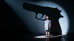 Sarah Shahi: Age 6. Dad’s Gun. Her Story.