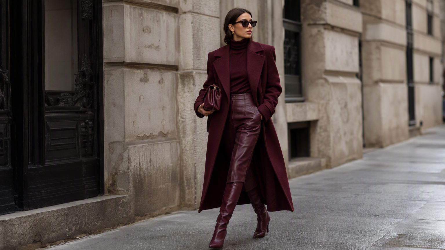 Forget Chocolate Brown—Burgundy Just Won Fall 2026