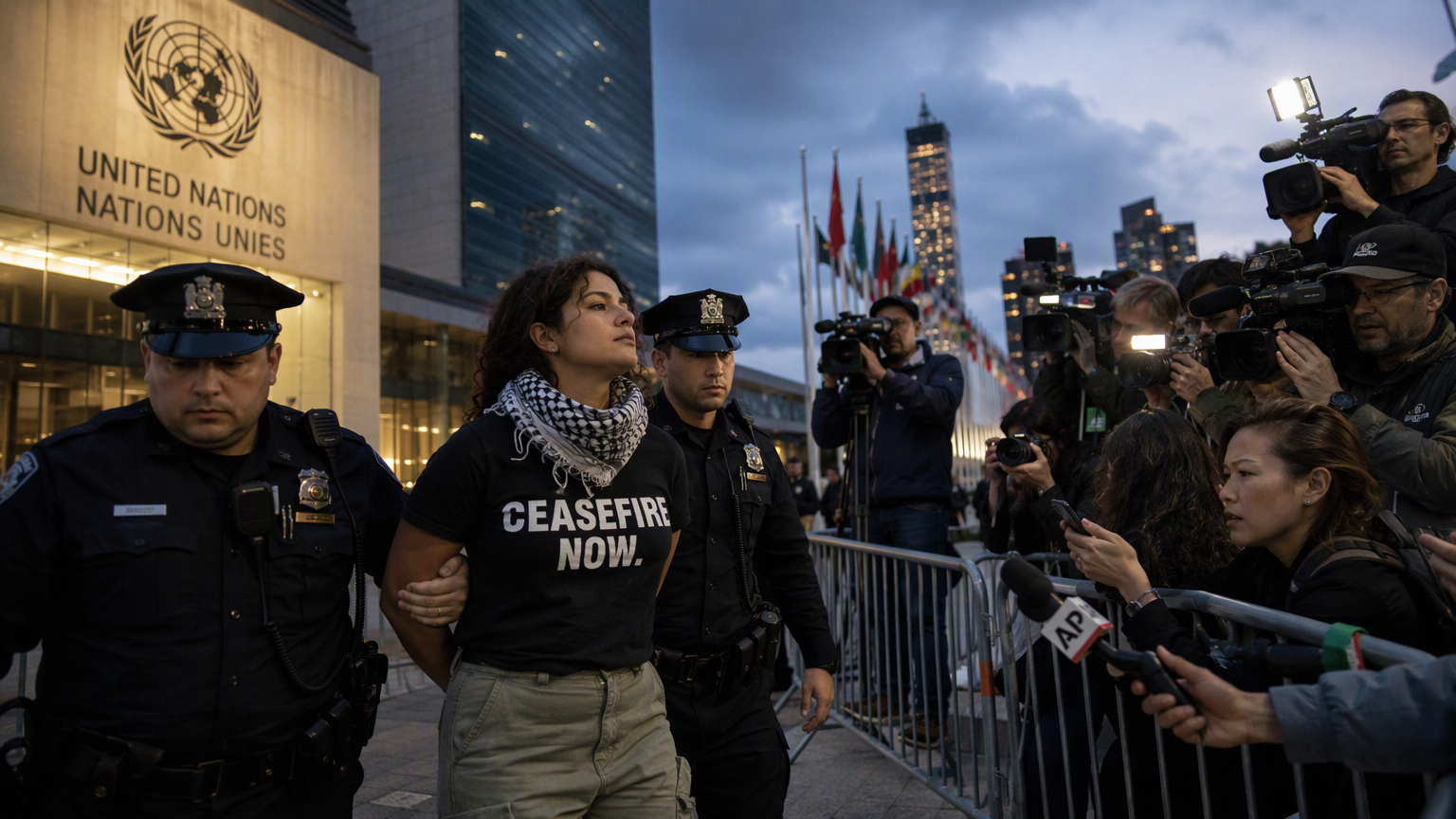 Cuffed for a Cause: Stars Detained at UN Netanyahu Protest