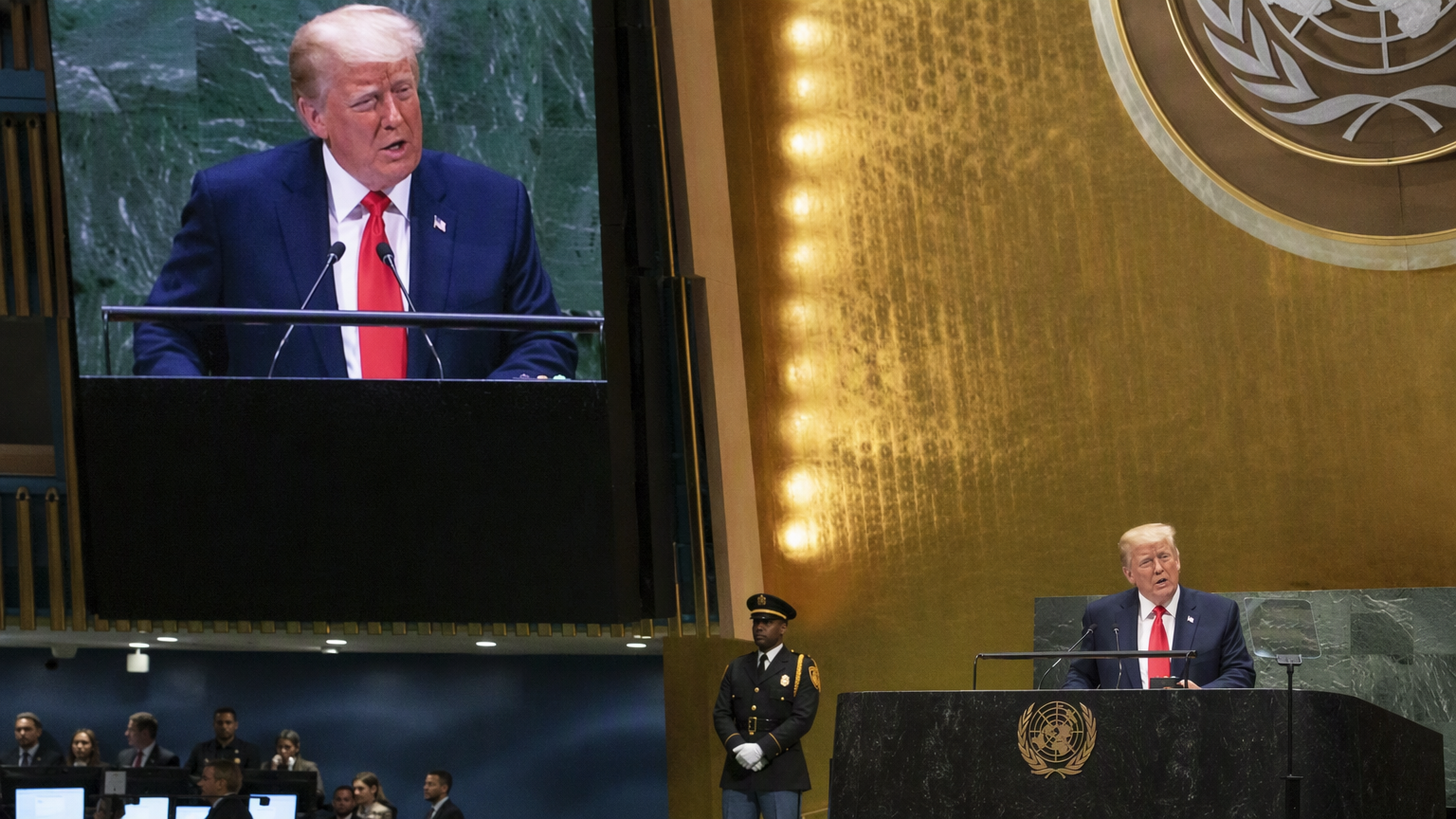 The Onscreen Fact-Check That Stole Trump's UN Moment