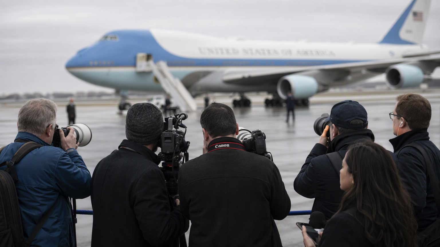Grounded: CNN Frozen Out of Air Force One Press Pool