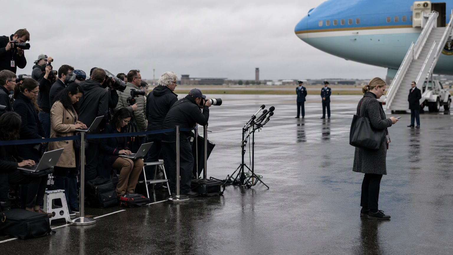 Grounded: CNN Frozen Out of Air Force One Press Pool