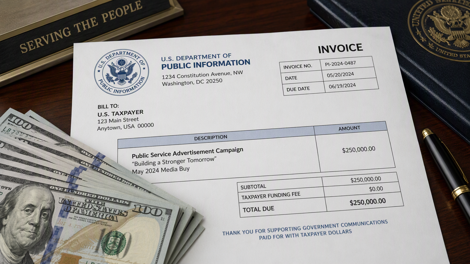 $440K in Taxpayer Ads: Patriotism or Campaign Spot?