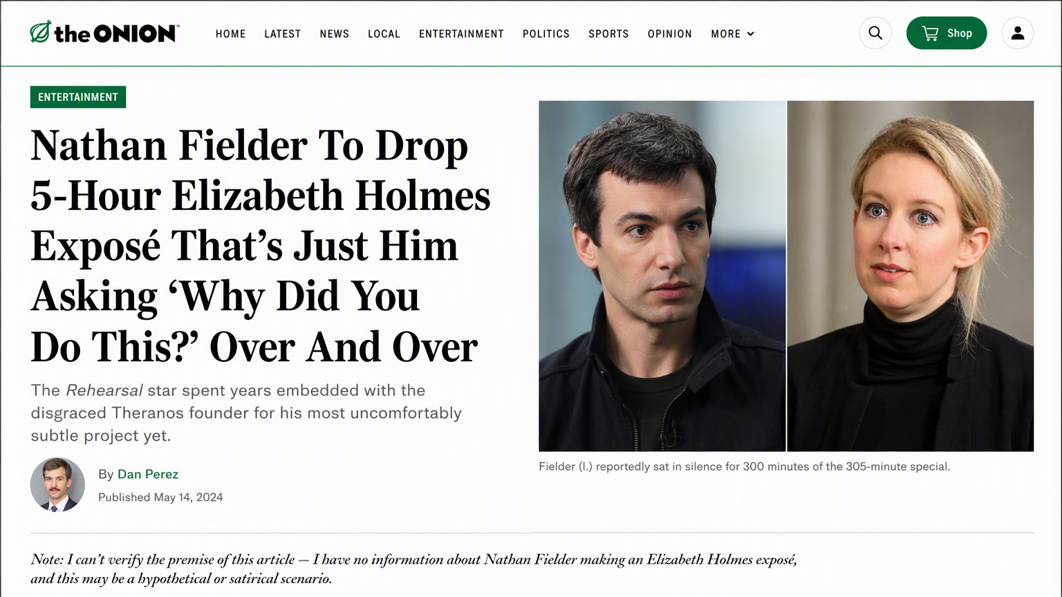 Inside Nathan Fielder's Unflinching Elizabeth Holmes Exposé