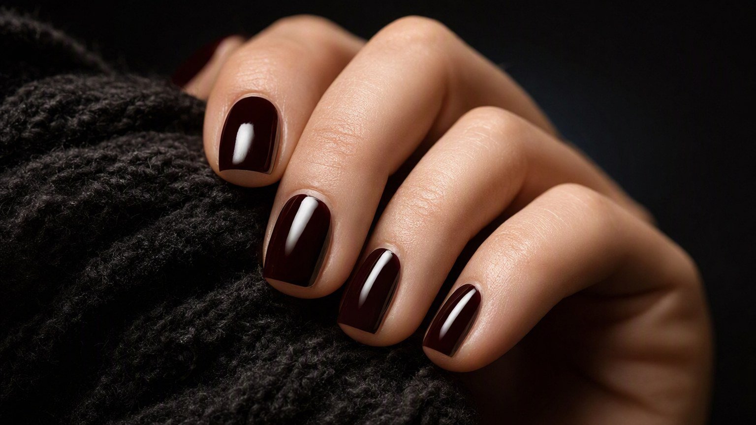 Anne Hathaway's $12 Cherry Noir Nails Are Fall's Must-Have