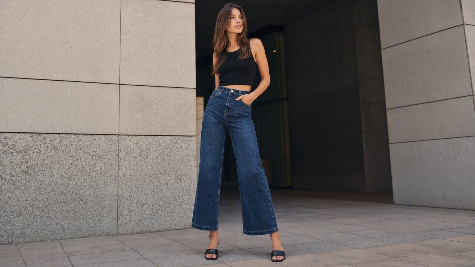 Halle Berry's Jeans Trick Instantly Lengthens Legs - No Heels