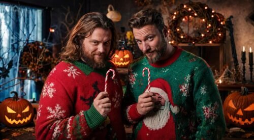 While you're still figuring out whether your kid's going as Wednesday Addams or a Fortnite skin this Halloween, Rhett McLaughlin and Link Neal have already moved on to candy canes and mistletoe. And honestly? I'm not even mad about it.