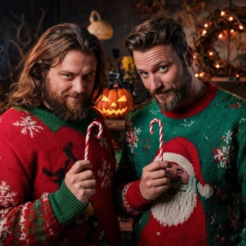 While you're still figuring out whether your kid's going as Wednesday Addams or a Fortnite skin this Halloween, Rhett McLaughlin and Link Neal have already moved on to candy canes and mistletoe. And honestly? I'm not even mad about it.