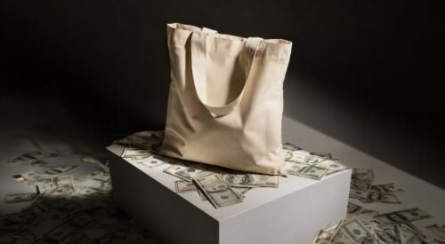 A three-dollar tote bag is selling for $500 on eBay right now. Not a designer knockoff. Not vintage Hermès. A canvas grocery bag from Trader Joe's with their logo on it.