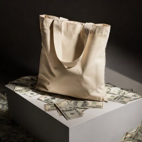 A three-dollar tote bag is selling for $500 on eBay right now. Not a designer knockoff. Not vintage Hermès. A canvas grocery bag from Trader Joe's with their logo on it.